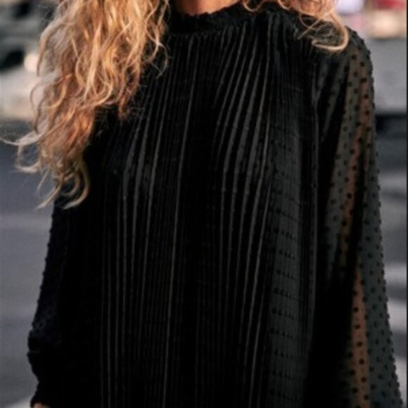 Sezane Armance Dress in Noir size 40 NWT - Picture 2 of 15